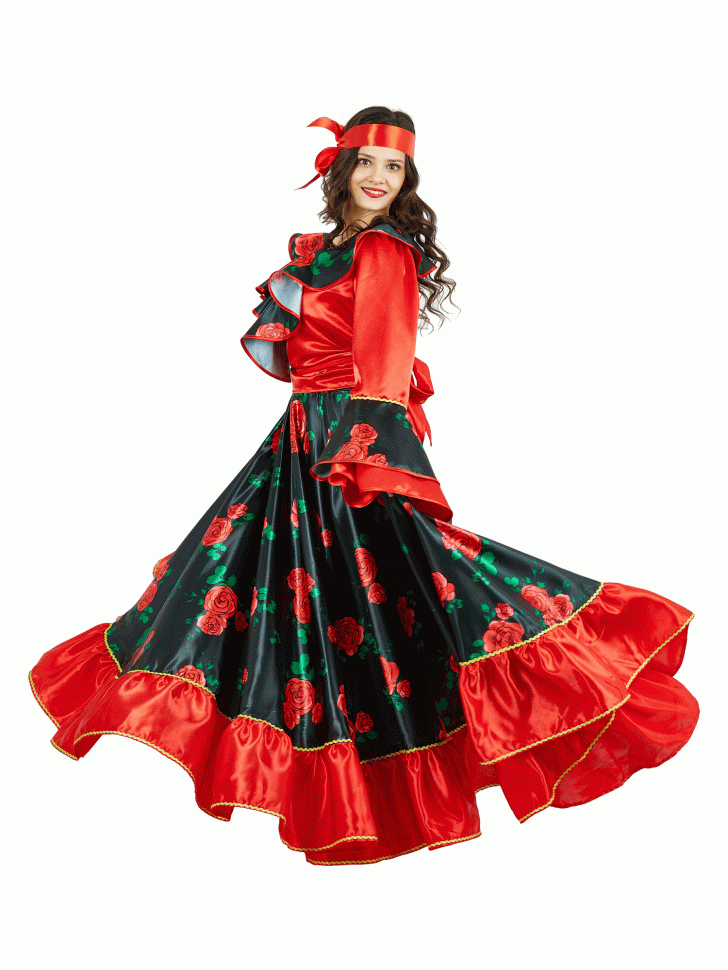 Карнавальный костюм Цыганка атлас