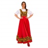 Русский народный костюм "Мария" взрослый красный