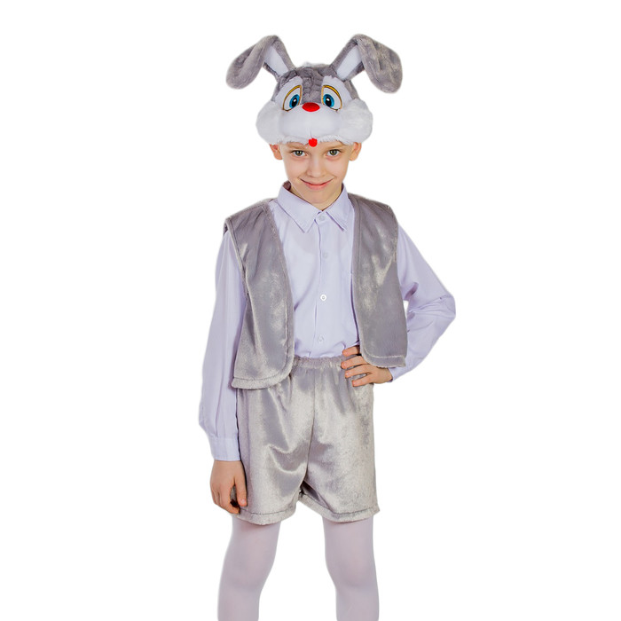 "Зайчик серый" карнавальный костюм арт 89066