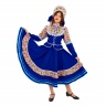 Русский народный костюм "Кадриль кубанская" детский синий