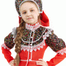 Русский народный костюм "Кадриль кубанская" детский красный 