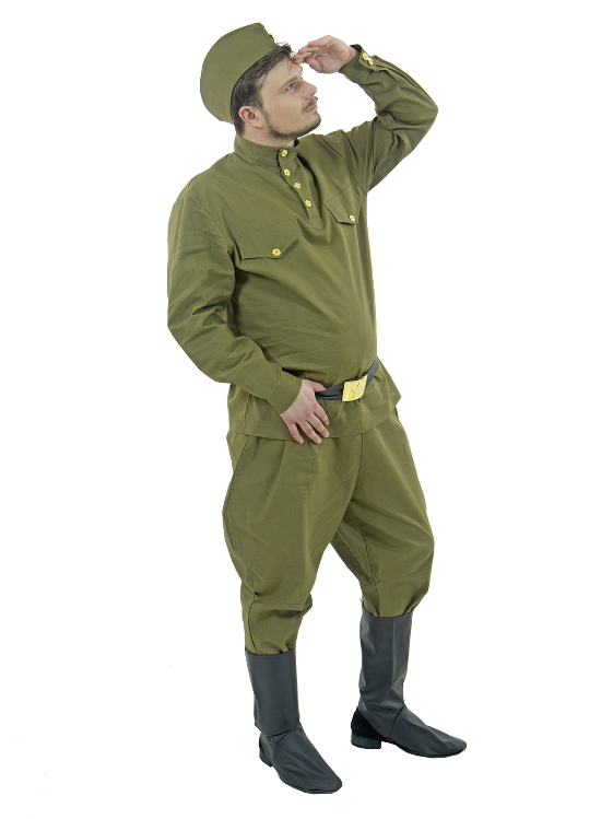 Взрослый мужской военный костюм
