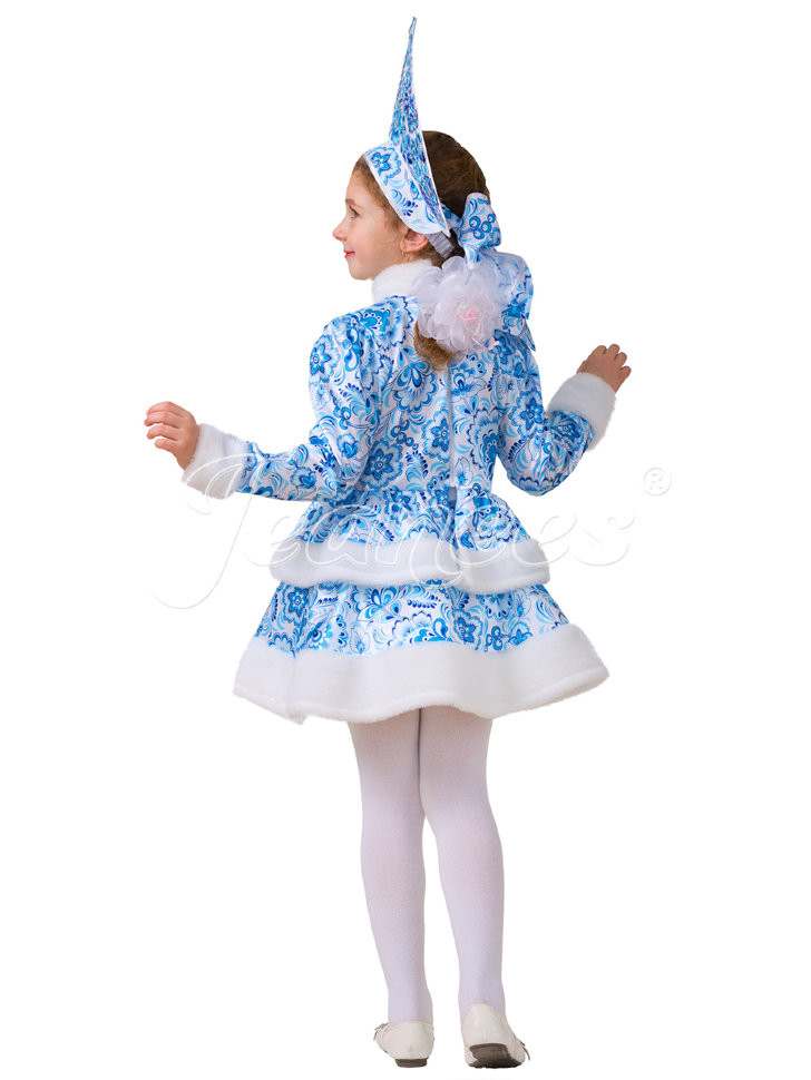 "Снегурочка Гжель" карнавальный костюм арт. 1515
