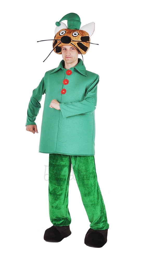 Карнавальный костюм "Кот в зеленом пиджаке" арт. ВМ254