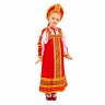 "Настя" Русский народный костюм для девочки красный