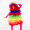  Карнавальный костюм "Фьек" разноцветный М77