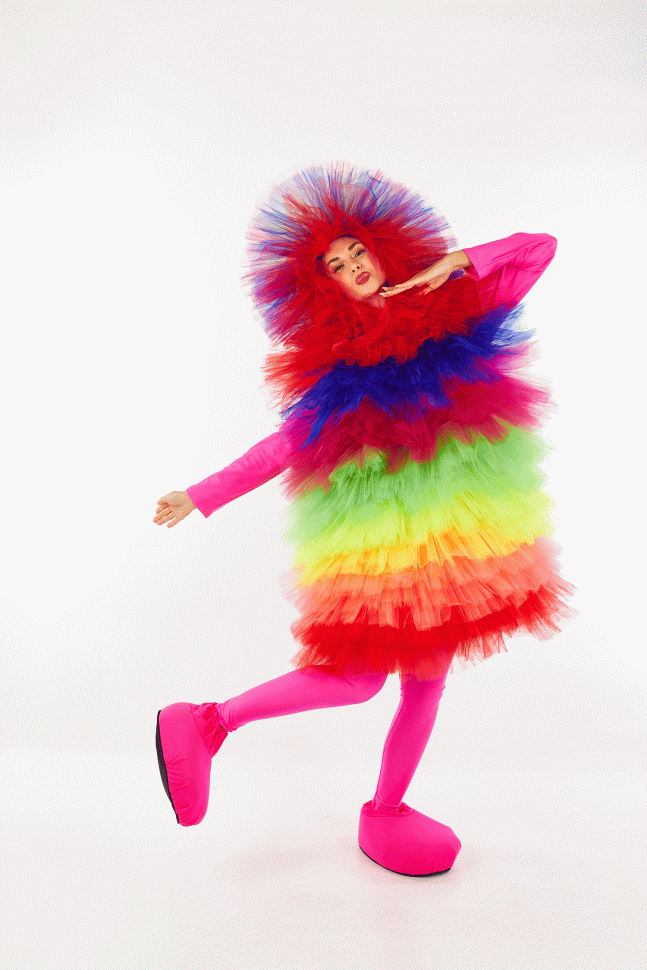  Карнавальный костюм "Фьек" разноцветный М77