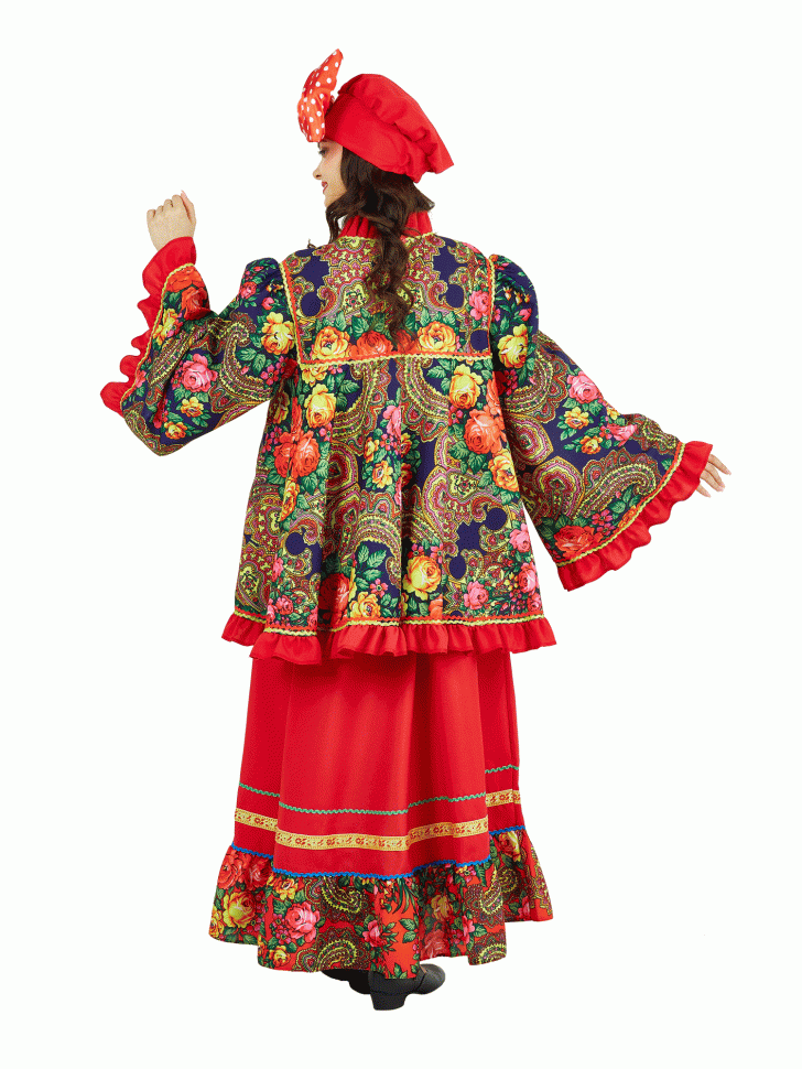 Карнавальный костюм "Солоха в красном" М77