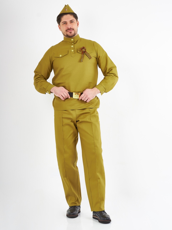 Военный костюм мужской прямые брюки