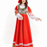 Русский народный костюм "Сударушка с парчой" взрослый красный