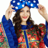 Карнавальный костюм "Солоха в синем" М77 