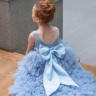 Бальное платье "Виктория" небесно - голубое