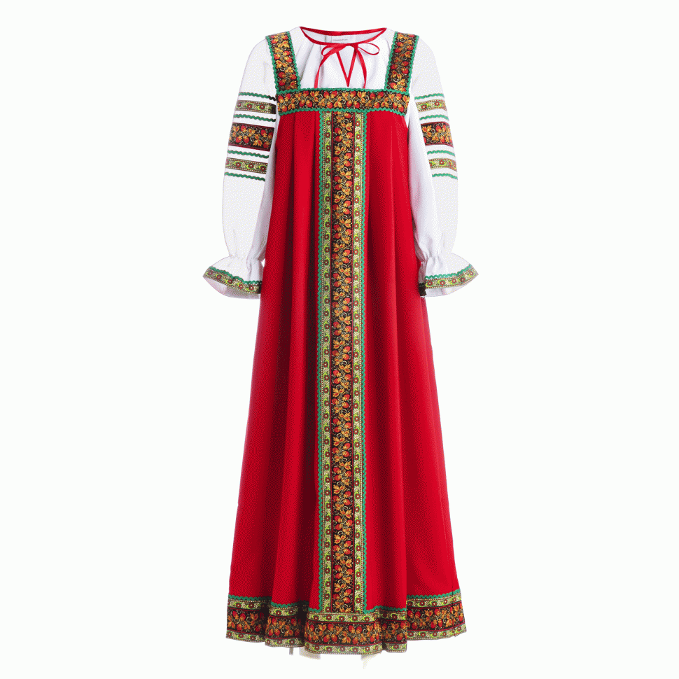 Русский народный костюм "Настенька" красная