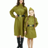 Взрослый женский военный костюм, военное платье с ремнем и пилоткой