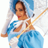 Карнавальный костюм "Барышня в голубом"