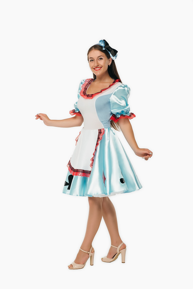 Прокат Карнавальный костюм "Алиса в стране чудес" 