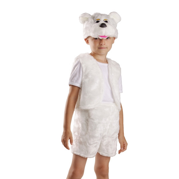 "Мишка белый" карнавальный костюм 89034