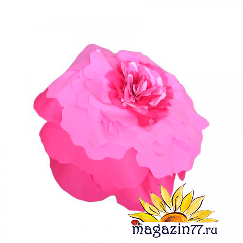 Карнавальная шапка цветок  "Пион розовый"